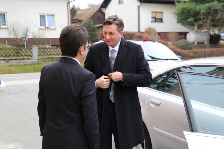 Predsednik Republike Slovenije Borut Pahor na prireditvi ob mednarodnem dnevu maternega jezika na Razkrižju 2